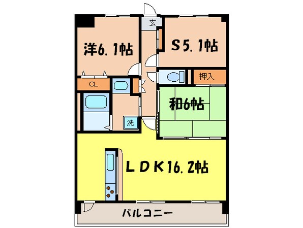 ファヴォ－ル白壁の物件間取画像